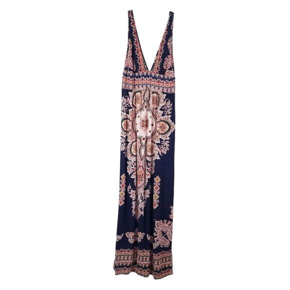 Akualani Halter Sundress in Soft Rayon - Extra Long Med. Small - Picture 2 of 16